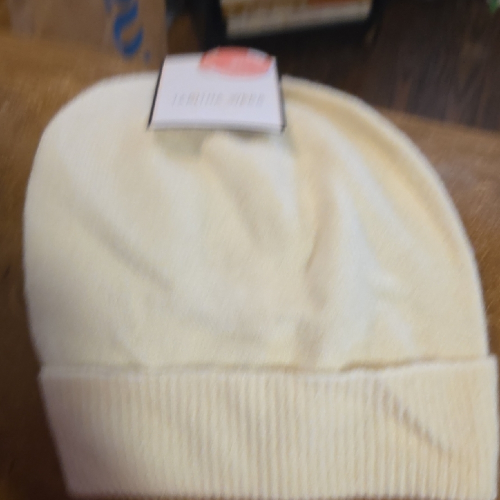 Tabitha Webb Cream Beanie Hat - Picture 4 of 7